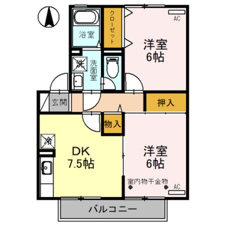 セジュールⅡＣ棟の物件間取画像